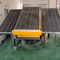 Tour d'éclairage solaire écologique pour remorque avec support de mât à manivelle et installation de caméra à 360 degrés