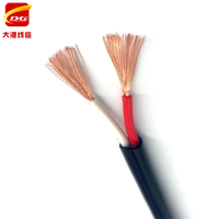 Cable Eléctrico Flexible Multifilar Redondo CE H03VV-F H05VV-F RVV 2x1.5mm 2x2.5mm 2x4mm con Aislamiento de PVC y Revestimiento de PVC