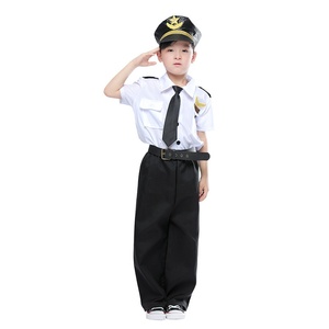 Conjunto de disfraz de <span class=keywords><strong>piloto</strong></span> para niños blanco para Halloween TV y películas inspiradas en disfraces promocionales baratos del Día de la carrera para niños - Product Image 4