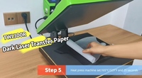 Papier de transfert thermique laser personnalisé YESN DTF 150P/300R pour vêtements en tissu clair et foncé, papier de dessin Tang