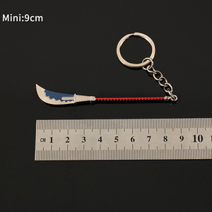 พวงกุญแจดาบจิ๋วโลหะผสมสังกะสี 9 ซม. ราคาถูก งานฝีมือโลหะ ขนาดเล็ก แบบตัดคลัสเตอร์ - Product Image 5