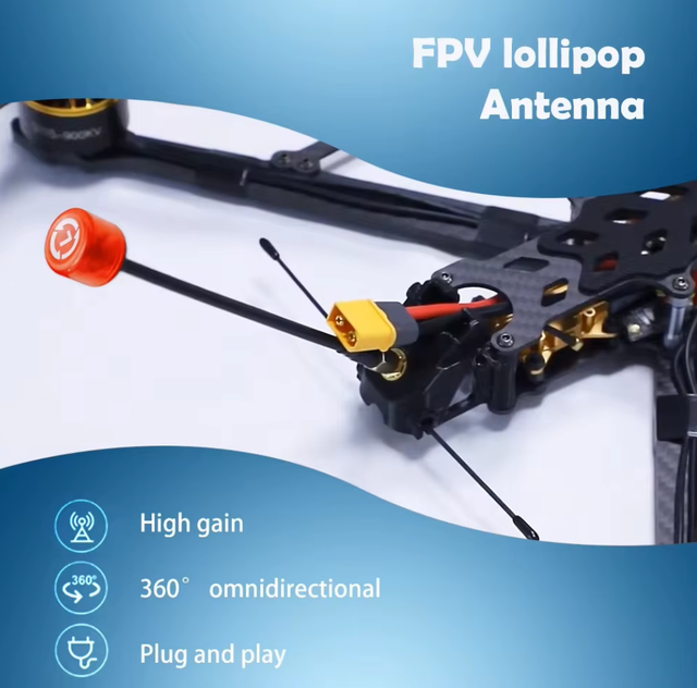 LHCP RHCP 5.8G Antenna Omni-directional 5000-6000MHz FPV Antenna Customized UVA DIY Parts