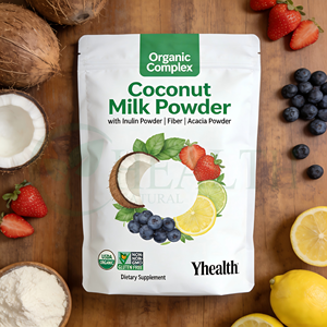 Yhealth OEM Etichetta Privata Polvere di Latte di Cocco Biologico Superfood con Inulina e Fibra di Acacia per Integratori Alimentari - Product Image 3