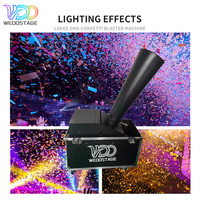 WEDOSTAGE Canon à Confettis Électrique 3000W pour DJ et Scène de Mariage, Contrôle Manuel, Machine à Souffler en Fer DMX, Portée de Pulvérisation 15-18m, 250 Mètres Carrés