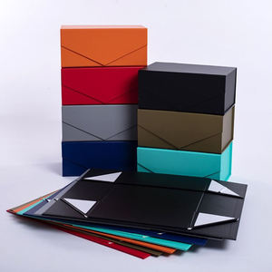 Cajas de regalo de envío de papel corrugado con logotipo personalizado, juego de joyas plegable con estampado de laminación mate y revestimiento UV - Product Image 5