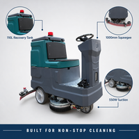 Nouvelle autolaveuse industrielle autoportée LM-W560, largeur de nettoyage 580 mm, réservoir de récupération 110 L, batterie 24 V pour usine
