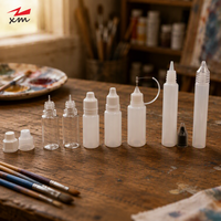 Flacon compte-gouttes en plastique de 5 ml à 120 ml, flacon d'huile avec bouchon sécurité enfant, flacons souples vides en plastique pour encre, pigment, huile essentielle