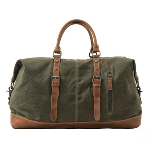 Bolsa <span class=keywords><strong>de</strong></span> Viaje Retro <span class=keywords><strong>de</strong></span> Lona y Cuero, Bolsa <span class=keywords><strong>de</strong></span> Viaje Espaciosa con Detalles en Cuero para <span class=keywords><strong>Viajes</strong></span> <span class=keywords><strong>de</strong></span> <span class=keywords><strong>Fin</strong></span> <span class=keywords><strong>de</strong></span> <span class=keywords><strong>Semana</strong></span>, Bolsa <span class=keywords><strong>de</strong></span> Viaje <span class=keywords><strong>de</strong></span> Negocios para Hombre - Product Image 1
