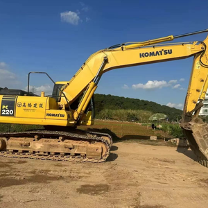 Excavatrice Komatsu PC220-7 d'occasion, poids opérationnel de 22 tonnes, avec moteur et composants PLC essentiels pour la construction, prix abordable - Product Image 5