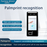 Sistema de Acceso a Puertas con Reconocimiento de Venas de la Palma sin Contacto, Sistema Biométrico con SDK Opcional, Reconocimiento Facial, Código QR RFID y Huella Dactilar