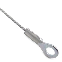 Usine Wire Rope Virole En Aluminium Ovale Manchette Clip En Acier Câble Assemblage Câble Swage Sling Eye Wire