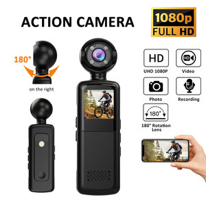 Caméra d'<span class=keywords><strong>action</strong></span> Full HD 1080P sans fil, caméra sportive 180° °   Objectif rotatif, écran de 1,54 pouces, vision nocturne, enregistrement en boucle - Product Image 2