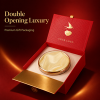 Boîte cadeau magnétique à double ouverture écologique avec logo personnalisé, boîte d'ouverture unique de qualité supérieure pour cadeau nid d'oiseau, OEM ODM