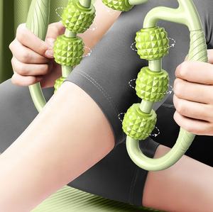 <span class=keywords><strong>Roller</strong></span> Pijat Otot Kaki Vigfit Hot Sale Tahan Lama Multi-Fungsi Yoga Latihan 9-Roda Foam <span class=keywords><strong>Roller</strong></span> untuk Unisex Home Gym - Product Image 3