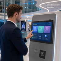 PC tout-en-un avec écran tactile capacitif de 13,3 pouces, Android, paiement en libre-service, écran large interactif, support publicitaire