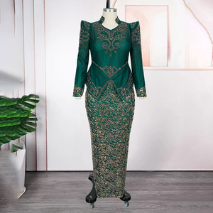 <span class=keywords><strong>Abiti</strong></span> <span class=keywords><strong>da</strong></span> Sera Maxi per Donne Africane <span class=keywords><strong>Taglie</strong></span> Forti con Ricamo 3D Ecologico Vintage Moda Primaverile Aderenti a Vita Alta - Product Image 5