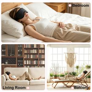 Mascherina <span class=keywords><strong>per</strong></span> <span class=keywords><strong>Dormire</strong></span> 3D CM, Prezzo Diretto dal Produttore, Personalizzazione del Marchio, Design Delicato sulle Ciglia, Cavità Oculare Profonda, Antifas 3D Viscoelastico - Product Image 4