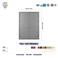 Charnières de qualité industrielle grises, résistantes au feu, pour portes à double battant, pour hôpitaux et écoles, en acier, sur mesure, OEM, au design contemporain