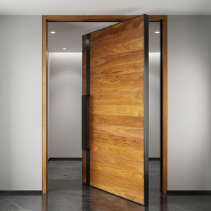<span class=keywords><strong>Porte</strong></span> <span class=keywords><strong>d</strong></span>'<span class=keywords><strong>entrée</strong></span> de luxe moderne en alliage <span class=keywords><strong>d</strong></span>'aluminium et bois massif avec vitrage pour villa et appartement - Product Image 1