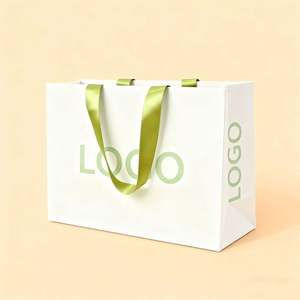 Sac en papier personnalisé pour cosmétiques, vêtements, cadeaux, sac d'emballage pour entreprise en ligne, sac en papier avec impression de logo - Product Image 1