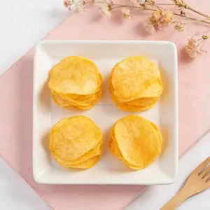 Chips <span class=keywords><strong>de</strong></span> pommes <span class=keywords><strong>de</strong></span> terre cuites à la vapeur sans gluten en gros - Faible teneur en <span class=keywords><strong>huile</strong></span>, sans conservateurs, collation naturelle croustillante pour la vente au détail et la restauration - Product Image 6