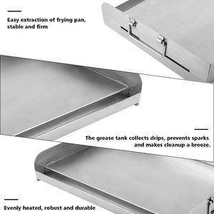 28 Inch Stainless Steel <strong>Grill</strong> Plate Extra Drain Hole Flat Top Gas <strong>Grill</strong> <strong>Griddle</strong> for Replacement 2 Burner Propane Fueled <strong>Grill</strong> - Product Image 4