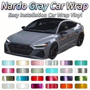 <span class=keywords><strong>Film</strong></span> Vinyle Gris Nardo de Haute Qualité en Gros, <span class=keywords><strong>Film</strong></span> de Recouvrement Véhicule en PET Satiné pour Revendeurs, <span class=keywords><strong>Film</strong></span> Vinyle pour Voiture Grade 3M Satin Chrome - Product Image 1