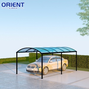 Abri de <span class=keywords><strong>voiture</strong></span> autoportant à montage facile, pour une seule <span class=keywords><strong>voiture</strong></span>, avec structure en alliage d'aluminium et panneaux PC arqués - Product Image 1