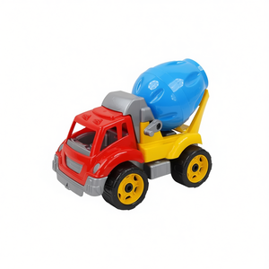 Camion mélangeur à béton en plastique, jouet de 34 cm, à friction, pour enfants de 2 à 4 ans, jeu de construction - Product Image 2