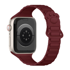 Aibangjia Dog <span class=keywords><strong>Paw</strong></span> Silicone Từ Ban Nhạc Cho Apple Ban Nhạc Đồng Hồ Mèo Chân Dây Đeo Thể Thao Cho Iwatch Loạt - Product Image 4