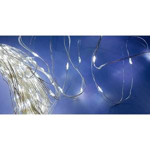 240 luces navideñas microled transparentes de color blanco frío con adaptador 23.9+3MT - Product Image 1