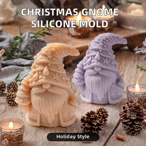 <span class=keywords><strong>Sanzon</strong></span> Umweltfreundliche Weihnachts-Gartenzwerg Silikonform für Kerzen, Seife und Harz-Dekoration - Product Image 2