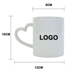 Taza de Agua Personalizada con Logotipo al por Mayor, 11 oz/15 oz, Taza de Café de Cerámica Blanca Sublimable Personalizable con Asa - Product Image 3