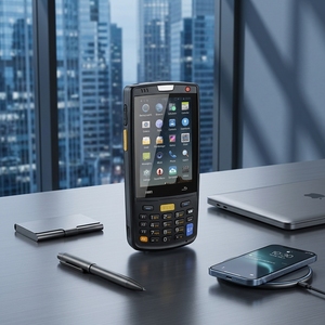 <span class=keywords><strong>Lecteur</strong></span> de codes-barres portable Android Bluetooth avec imprimante, PDA Android, <span class=keywords><strong>lecteur</strong></span> de codes-barres 2D pour coursier - Product Image 1