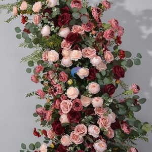 Arche de fleurs artificielles en gros pour les mariages-Usine directe, conceptions personnalisées disponibles - Product Image 4