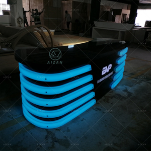 Đen Studio Bàn Thiết Kế Âm Nhạc Ghi Âm Phòng Thu Bàn Tùy Chỉnh Thiết Kế LED Logo TV Studio Tin Tức Bàn Truy Cập - Product Image 6