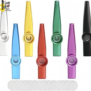 Kazoo Verde con Logotipo Personalizado para Juegos <span class=keywords><strong>de</strong></span> Guardería, Duradero, Económico, Sólido y Bonito, Sin Membrana <span class=keywords><strong>de</strong></span> Flauta, Kazoos <span class=keywords><strong>de</strong></span> <span class=keywords><strong>Metal</strong></span> - Product Image 6