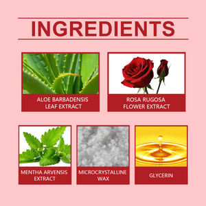 La <span class=keywords><strong>cera</strong></span> suave OUHOE Rose hidrata suavemente la depilación facial refrescante, limpia y suave de labios - Product Image 4