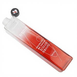 Botella de Vino Vacía Cuadrada Creativa de Vidrio Blanco para Whisky, Vinos Tintos, Blancos, Frutales y Amarillos Modelo X084 Shandong - Product Image 1