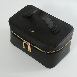 Personalized Logo Portable Makeup <strong>Bag</strong> Travel Accessories Toiletry Lifestyle <strong>Bags</strong> Beauty Makeup <strong>Cosmetic</strong> Leather Travel Case - Product Image 6