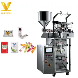 KV Automatic plastic bag liquid fruit juice ice lolly popsicle filling sealing packing machine price