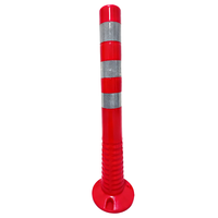 Poteau de signalisation routière flexible de haute qualité 750 mm, poteau de signalisation routière, poteau souple en plastique PU réfléchissant de qualité ingénieur