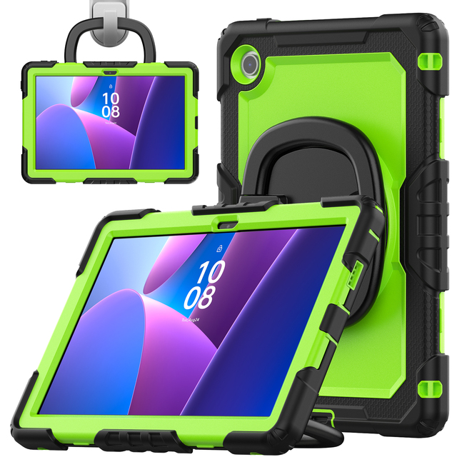 360 Rotation Heavy Duty Rugged Protective Case for lenovo tab K10 2nd 10.1inch TB-311FU Shoulder Strap Protective Cover