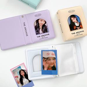 Mini album de cartes à feuilles mobiles en forme d'arche pour collection de cartes d'idols K-Pop, mini album de bureau simple - Product Image 3