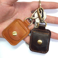 Porte-clés en cuir PU fait main, couleurs personnalisées, forme carrée, porte-clés numérique en cuir, bijoux, porte-clés en cuir de luxe