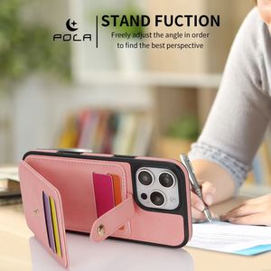 Miroir bandoulière portefeuille fente pour carte étui de téléphone en cuir pour <span class=keywords><strong>iPhone</strong></span> 16 <span class=keywords><strong>Pro</strong></span> <span class=keywords><strong>Max</strong></span> 15 Plus <span class=keywords><strong>14</strong></span> 13 12 lanière support à rabat couverture Hoesje <span class=keywords><strong>Etui</strong></span> - Product Image 3