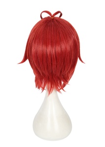 Alta Calidad 30cm corto rojo retorcido <span class=keywords><strong>Wonderland</strong></span> Anime Riddle Rosehearts Peluca pelo sintético Cosplay pelucas CS-441A - Product Image 6