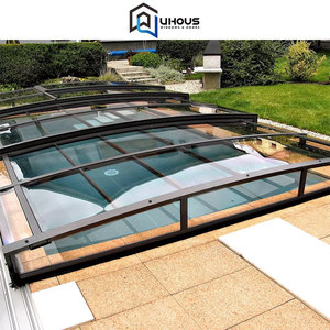 Cubierta Retráctil Automática Moderna <span class=keywords><strong>para</strong></span> Piscina, Impermeable, Estilo Deslizante Abierto, <span class=keywords><strong>para</strong></span> Exteriores, Residencias, Villas y Apartamentos - Product Image 3