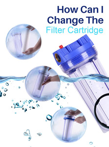 Thẩm thấu hệ thống <span class=keywords><strong>3</strong></span> giai đoạn lọc nước hệ thống 2019 nhà ở lọc lớn màu xanh 10 ''<span class=keywords><strong>pp</strong></span> Cartridge lọc nước nhà ở - Product Image 5