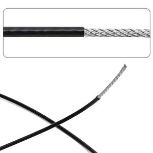 Câble <span class=keywords><strong>en</strong></span> acier inoxydable 7x7 avec revêtement <span class=keywords><strong>en</strong></span> nylon noir pour <span class=keywords><strong>corde</strong></span> à <span class=keywords><strong>linge</strong></span> - Product Image 5